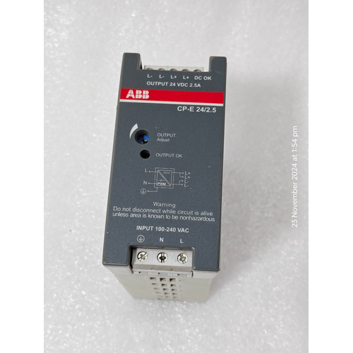 1SVR427035R0000 ABB (CP-E 24 2.5) POWER SUPPLY OUTPUT 24V 2 (1)