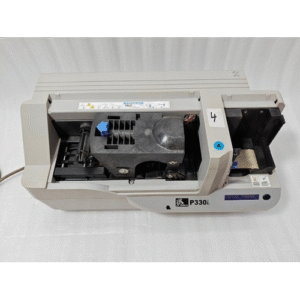 Zebra P330i Single-Sided ID Card Printer | High-Speed Color Retransfer | P330I w/ Ribbon & Power Supply  #4