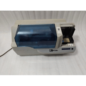 Zebra P330i Single-Sided ID Card Printer | High-Speed Color Retransfer | P330I w/ Ribbon & Power Supply  #8