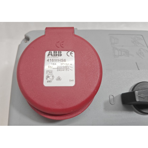 ABB 416MHS6 SOCKET OUTLET SWITCH 2CMA167818R1000 3P+N+ IP44 (2)