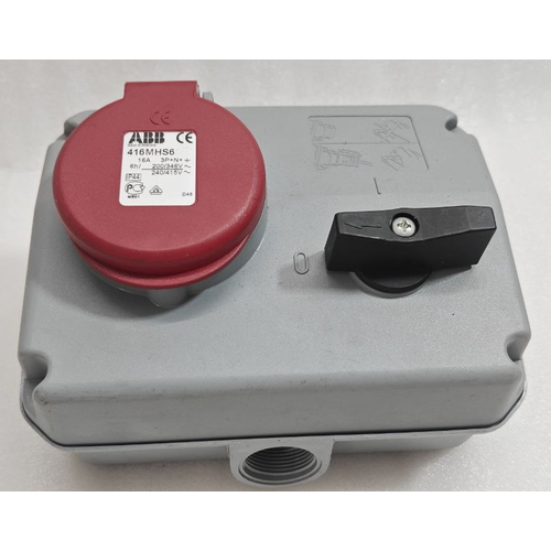 ABB 416MHS6 SOCKET OUTLET SWITCH 2CMA167818R1000 3P+N+ IP44 (3)