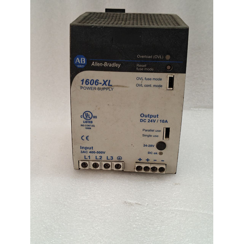 Allen-Bradley 1606-XL240E-3 DC Series A 240W Power Supply 10A SER A (1) Allen Bradley 1606 XL240E 3 DC Series A 240W Power Supply 10A SER A 1