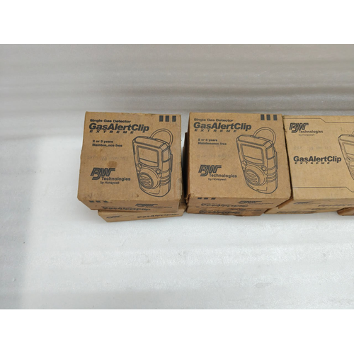 BW GASALERTCLIP EXTREME SINGLE GAS DETECTOR GA24XT-H HONEYWELL LOT OF 10 (11)