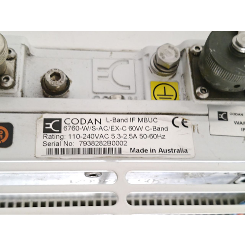 Codan 6760 WS ACEX C 60W L Band IF C Band MBUC. Made in Australia 16594-1 (16) Codan 6760 WS ACEX C 60W L Band IF C Band MBUC. Made in Australia 16594 1 16