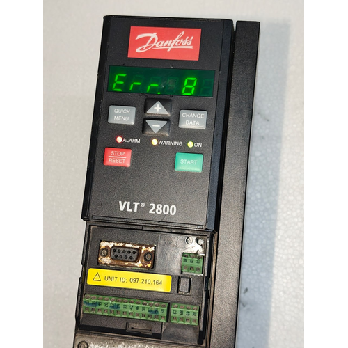 DANFOSS 195N1051 VLT2800 FRONT CONTROL PANEL 5060HZ 4.7A 300V (1) DANFOSS 195N1051 VLT2800 FRONT CONTROL PANEL 5060HZ 4.7A 300V 1