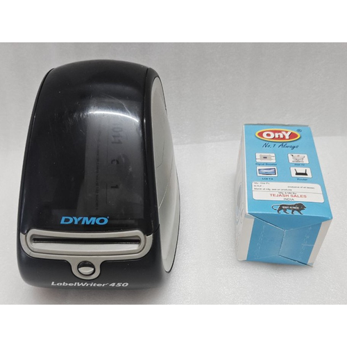 DYMO LABELWRITER 450 THERMAL LABEL WRITER PRINTER WITH AC ADAPTER 1750284 (16) DYMO LABELWRITER 450 THERMAL LABEL WRITER PRINTER WITH AC ADAPTER 1750284 16