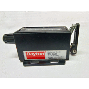 Dayton 6X158B 5-Digit Manual Reset Mechanical Counter with Base, Hand Tally Clicker