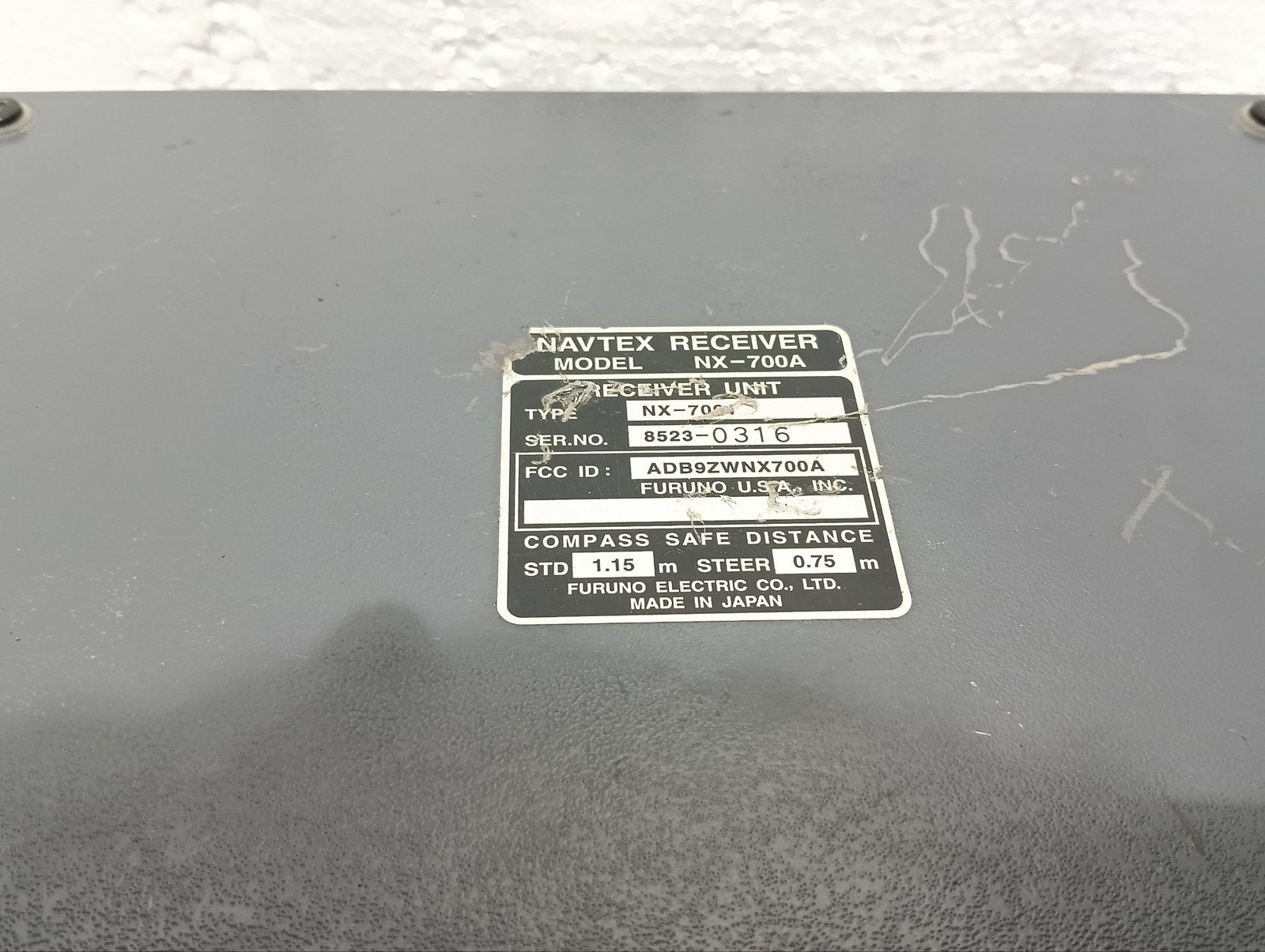 FURUNO NX-700A FULL SET NAVTEX DISPLAY UNIT WITH PRINTER RECEIVER UNIT ANTENNA (12)