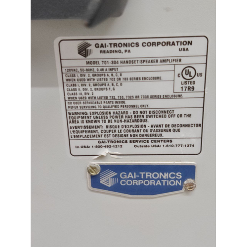 GAI-Tronics 701-302 HandsetSpeaker Telecom Amplifier #10 (12)
