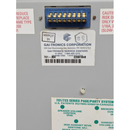 GAI-Tronics 701-302 HandsetSpeaker Telecom Amplifier #10 (13)