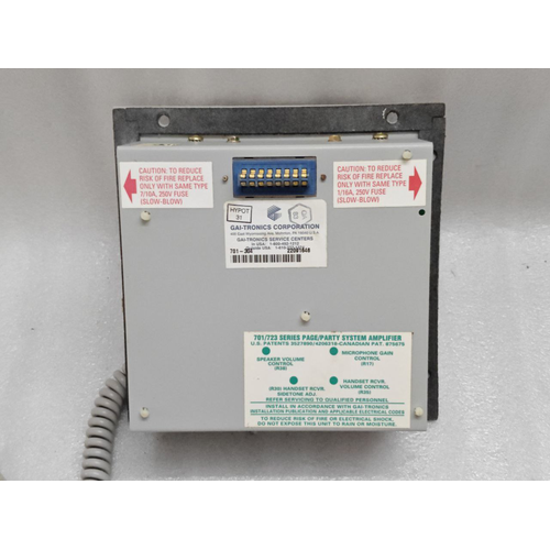 GAI-Tronics 701-302 HandsetSpeaker Telecom Amplifier #10 (15)