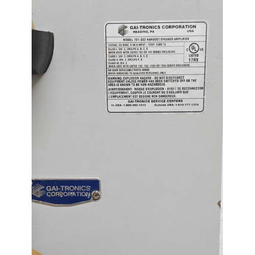 GAI-Tronics 701-302 HandsetSpeaker Telecom Amplifier #12 (10)