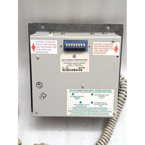GAI-Tronics 701-302 HandsetSpeaker Telecom Amplifier #23 (11)
