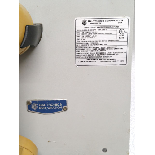 GAI-Tronics 701-302 HandsetSpeaker Telecom Amplifier #23 (8)
