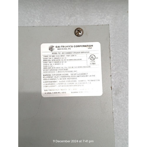 GAI-Tronics 701-302 HandsetSpeaker Telecom Amplifier #6 (5)