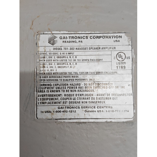 GAI-Tronics 701-302 HandsetSpeaker Telecom Amplifier #9 (1)