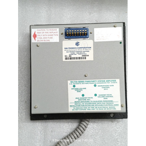 GAI-Tronics 701-304 HandsetSpeaker Telecom Amplifier #10 (13)