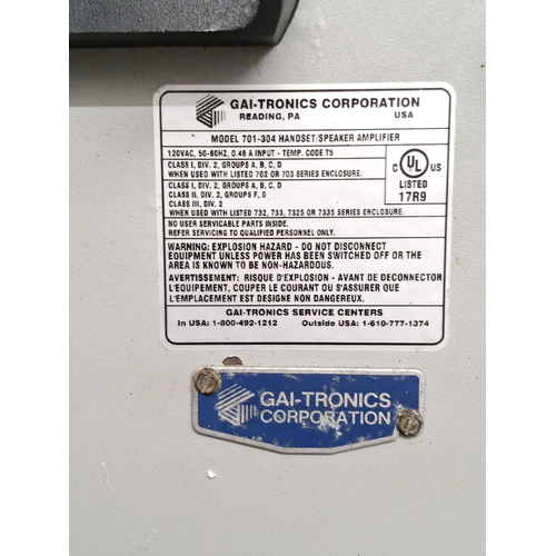 GAI-Tronics 701-304 HandsetSpeaker Telecom Amplifier #22 (16)