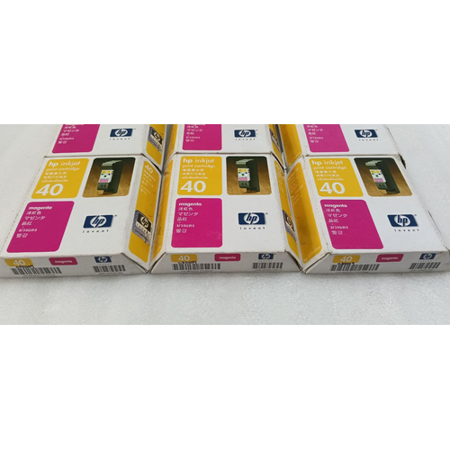 HP RIBBON 40 INKJET PRINT CARTRIDGE MAGENTA (PINK) ORIGINAL, NO LEAK, NO SMUDGE (7)