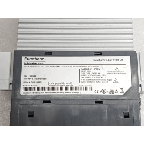 INVENSYS EUROTHERM HEATER POWER CONTROLLER 7100A 25A SELF #2 (3)