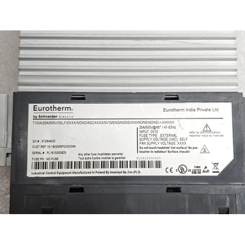 INVENSYS EUROTHERM HEATER POWER CONTROLLER 7100A 25A SELF #2 (4)