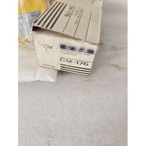 Icom CM – 176 LITH. 12V 3600mAh 44Wh LITHIUM BATTERY 00403 Made In Japan (30) Icom CM 176 LITH. 12V 3600mAh 44Wh LITHIUM BATTERY 00403 Made In Japan 30