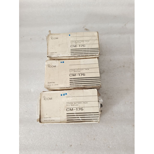 Icom CM – 176 LITH. 12V 3600mAh 44Wh LITHIUM BATTERY 00403 Made In Japan (41) Icom CM 176 LITH. 12V 3600mAh 44Wh LITHIUM BATTERY 00403 Made In Japan 41