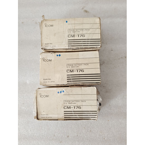 Icom CM – 176 LITH. 12V 3600mAh 44Wh LITHIUM BATTERY 00403 Made In Japan (43) Icom CM 176 LITH. 12V 3600mAh 44Wh LITHIUM BATTERY 00403 Made In Japan 43