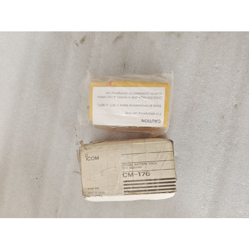 Icom CM – 176 LITH. 12V 3600mAh 44Wh LITHIUM BATTERY 00403 Made In Japan (7) Icom CM 176 LITH. 12V 3600mAh 44Wh LITHIUM BATTERY 00403 Made In Japan 7