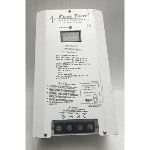 NEWMAR PT 24 20U THREE STAGE SMART CHARGER BATTERY CHARGER 20A USA (2)