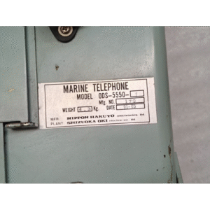 NIPPON OKI ODS 5550 1 MARINE TELEPHONE MFG NO 179 2 11