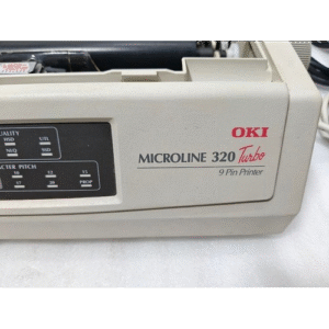Oki MICROLINE 320 62411601 Turbo 9 Pin Dot Matrix Printer – White 120V AC 6
