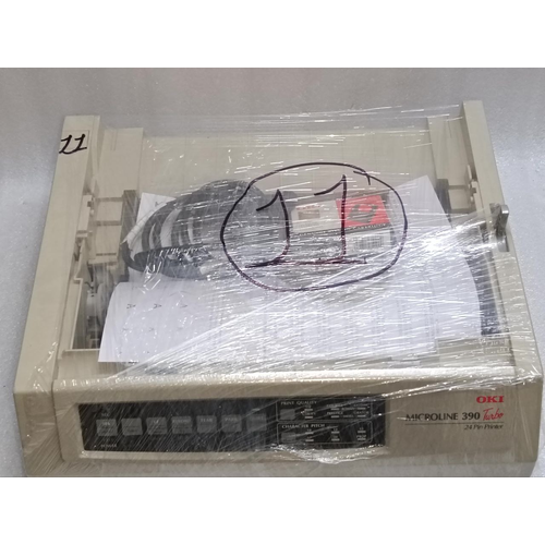 Oki MICROLINE 390 TURBO 24 pin Standard Dot Matrix Printer 220V #11 (1)