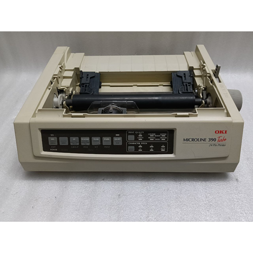 Oki MICROLINE 390 TURBO 24 pin Standard Dot Matrix Printer 220V #11 (13)