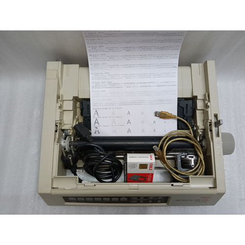 Oki MICROLINE 390 TURBO 24 pin Standard Dot Matrix Printer 220V #11 (21)