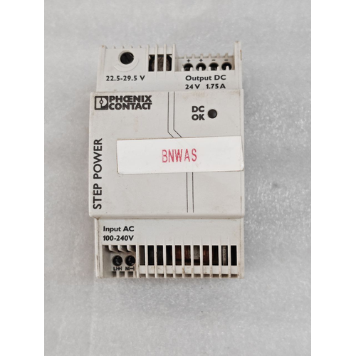 Phoenix Contact STEP-PS1AC24DC1.75 Power Supply 2868648 24VDC MA NO. 9037781 (6)