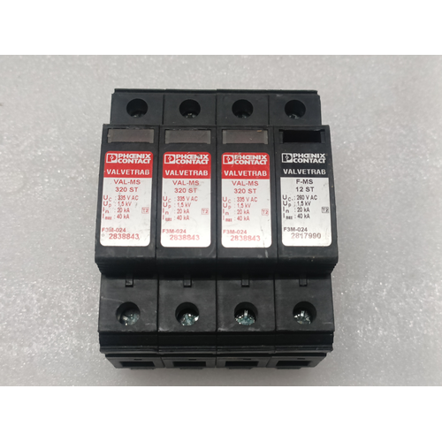 Phoenix Contact Valvetrab – Val-Ms 320ST 2838843 & F-MS 12ST 2817990 LOT (4)