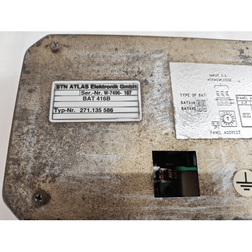 SAM STN ATLAS BAT 416 B FIRE ALARM CONTROL DISPLAY 271.135 586 W-7496 187 GERMANY (8)