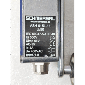 SCHMERSAL ASH 015L 11U50X LIMIT SWITCH 101057846 4Z6 2