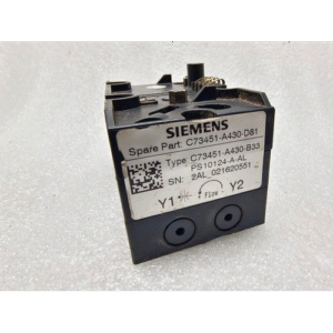 SIEMENS C73451-A430-B33 PS101 2AL 021620 - 24V DC Double-Acting Pneumatic Actuator Block for VAF/VBF Valves