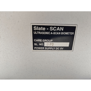 SLATE SCAN ULTRASONIC A SCAN BIOMETER CARE GROUP SL NO. 020 9 1