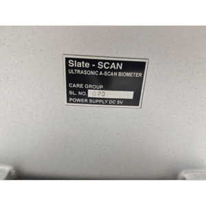 SLATE SCAN ULTRASONIC A SCAN BIOMETER CARE GROUP SL NO. 020 9 11