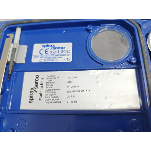 SPIRAX SARCO PN600 BAR RANGE 0 TO 20 12K0001 625 TRANSMITTER (16)