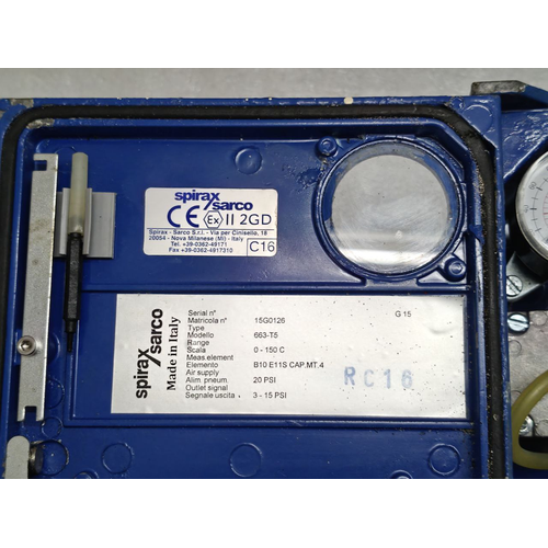 Spirax Sarco PN600 Controller 663 T5 Range 0-150 C 15G0126 SENSOR NOT THERE (15)