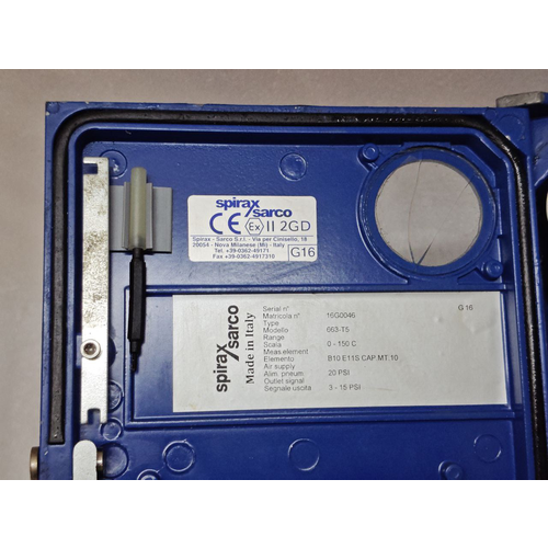 Spirax Sarco PN600 Controller 663 T5 Range 0-150 C 15G0126 SENSOR NOT THERE (23)