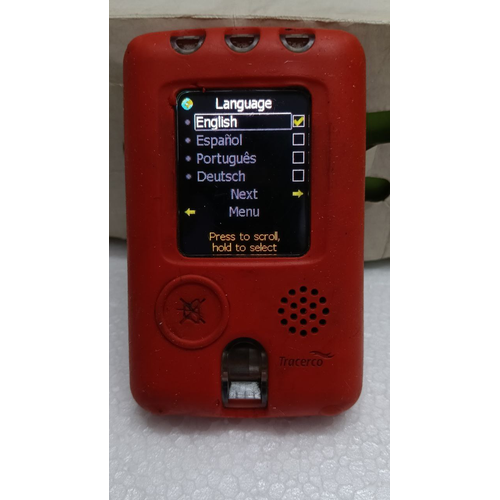 TRACERC PED-IS PERSONAL ELECTRONIC DOSIMETER T404 A 2 RADIATION DISPLAY MONITOR ONLY CHARGER NOT INCLUDED (3)