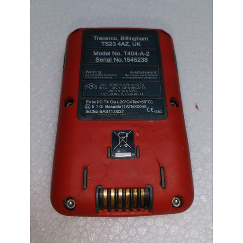 TRACERC PED-IS PERSONAL ELECTRONIC DOSIMETER T404 A 2 RADIATION DISPLAY MONITOR ONLY CHARGER NOT INCLUDED (9)