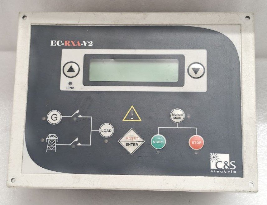 C&S ELECTRIC EC-RXA-V2, AMF RELAY DISPLAY OF GENERATOR PARAMETERS CONTROLLER (2) CS ELECTRIC EC RXA V2 AMF RELAY DISPLAY OF GENERATOR PARAMETERS CONTROLLER 2