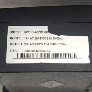 MONARCH NICE D A S0P2 IND DOOR INVERTER CONTROLLER 010150144HC02233 4