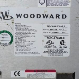 WOODWARD EGCP 2 ENGINE DIGITAL CONTROL PART NO 8406 120 REV H 3
